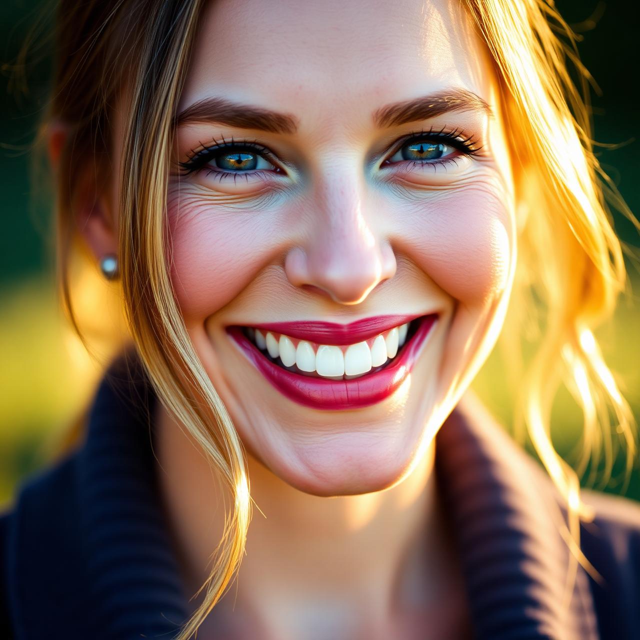 Happy patient confidently smiling after treatment